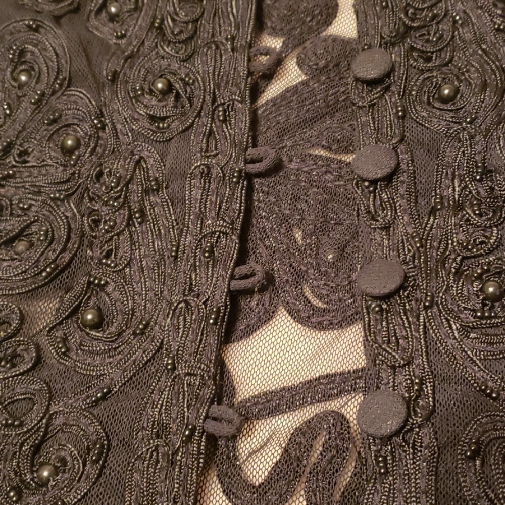 Cache Lace Button Down Collar Jacket - image 3